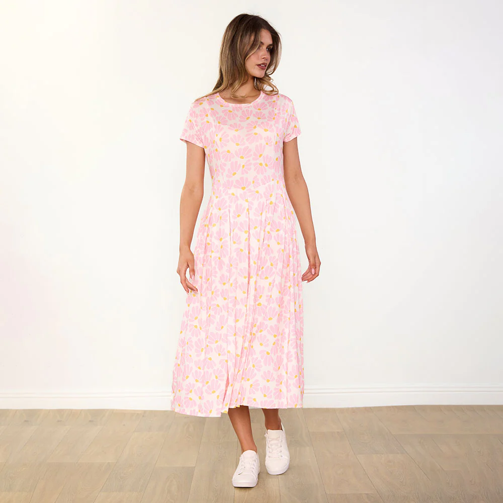 Polly Dress (Pink Floral) - Image 4
