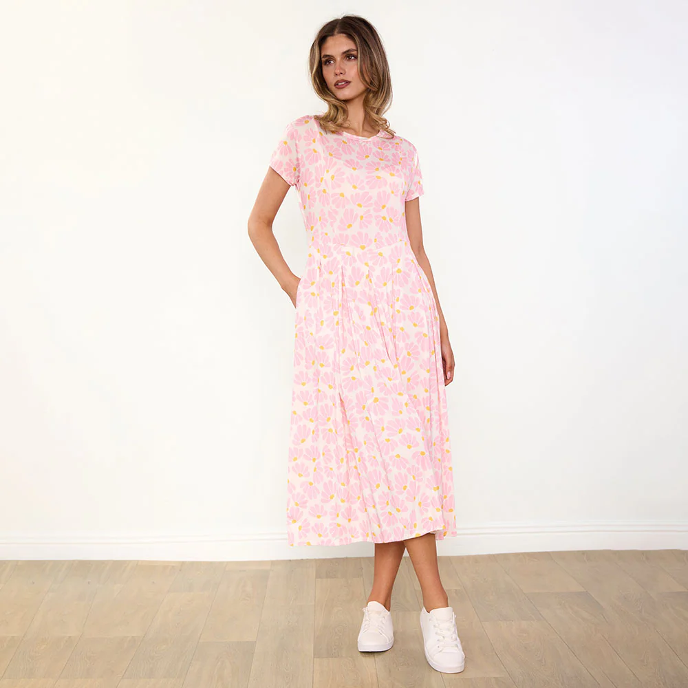 Polly Dress (Pink Floral) - Image 7