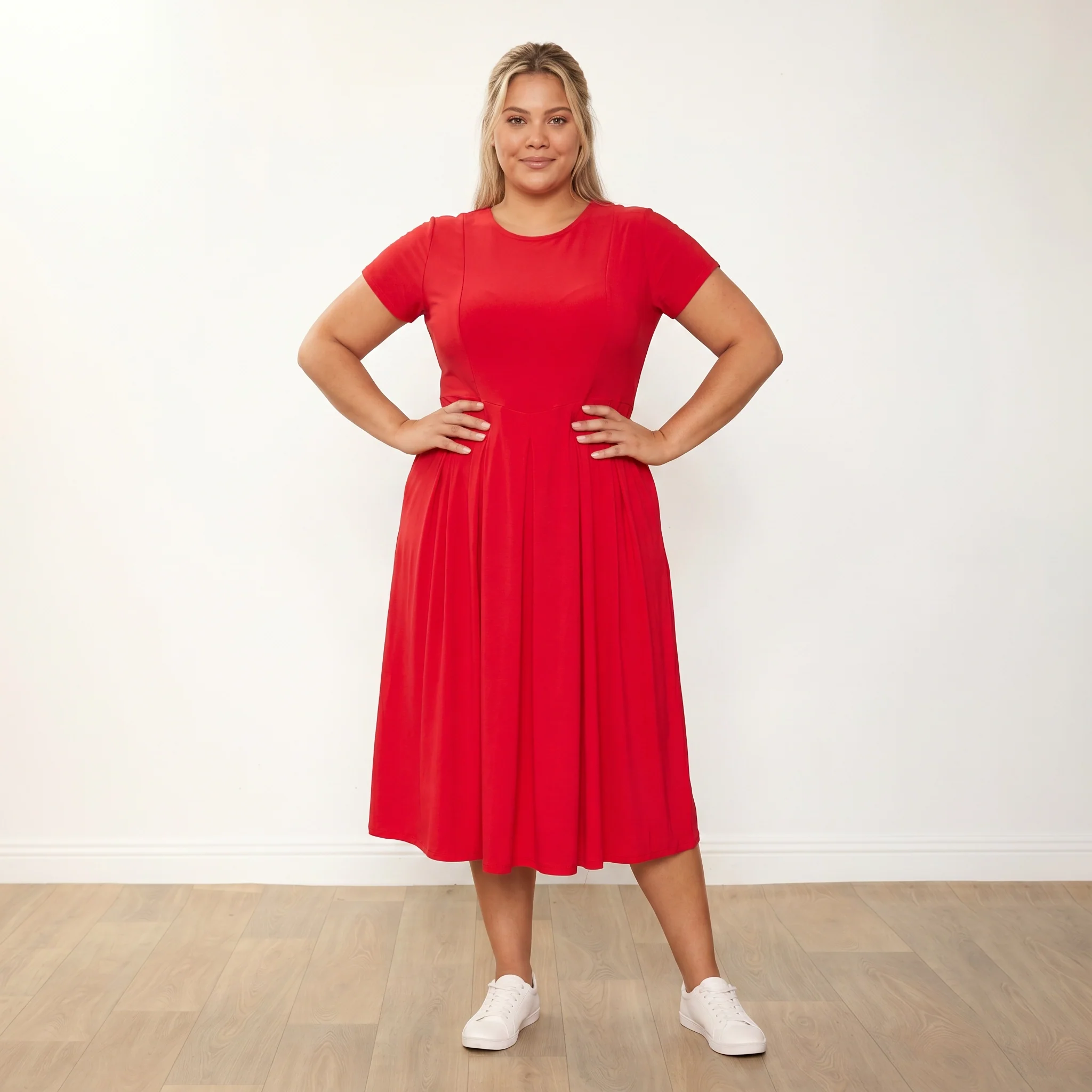 Polly Dress (Red) - Image 10
