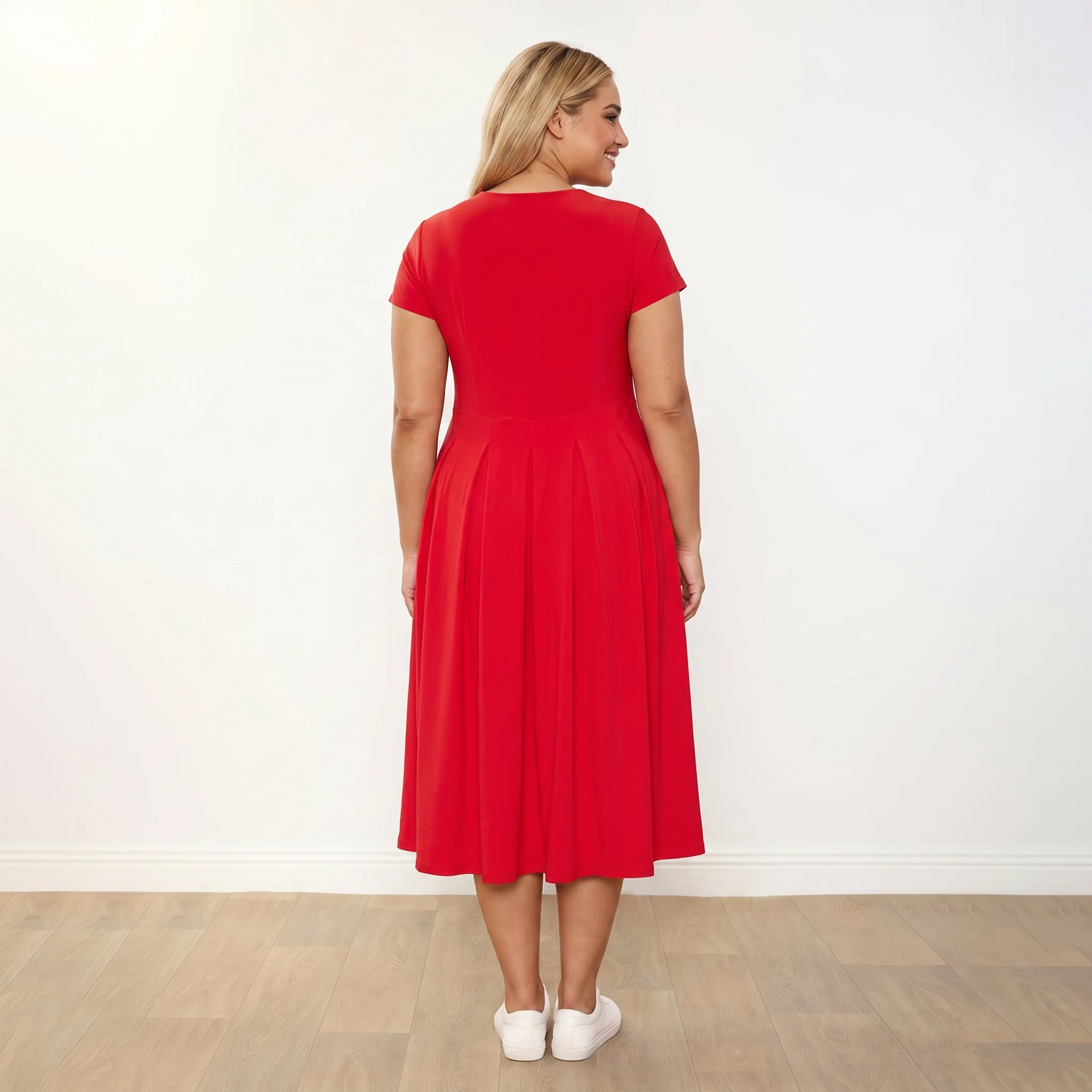 Polly Dress (Red) - Image 12