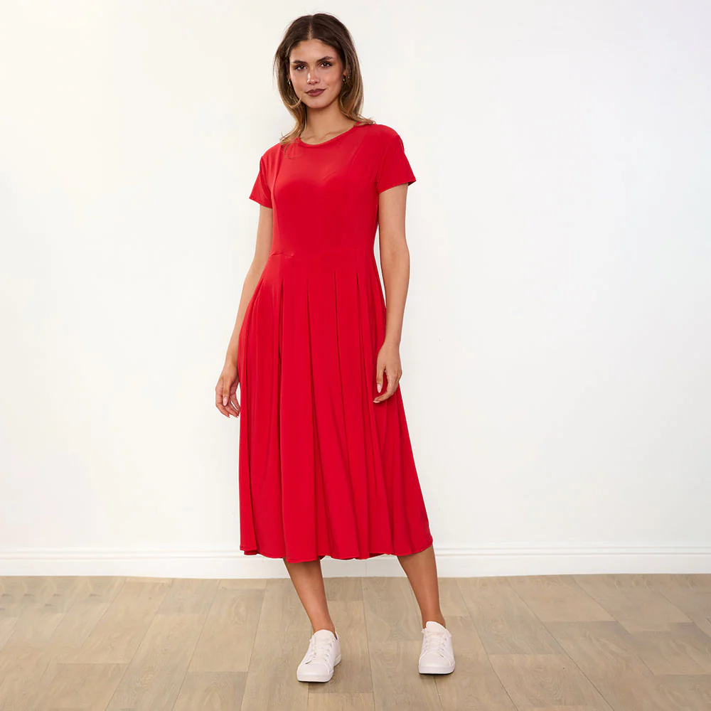 Polly Dress (Red) - Image 13