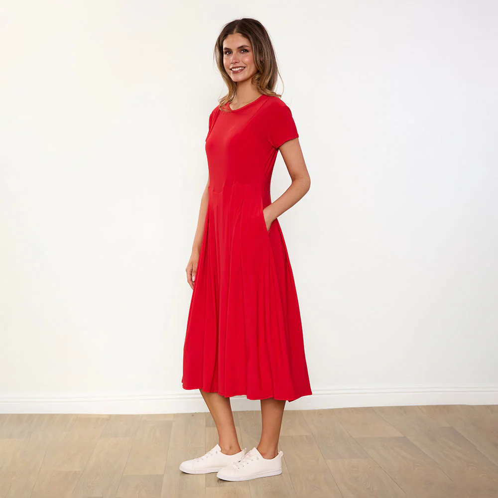 Polly Dress (Red) - Image 16