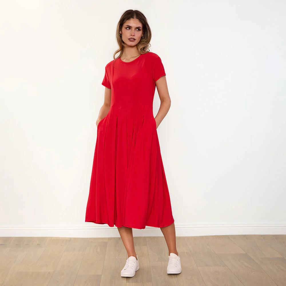 Polly Dress (Red) - Image 3