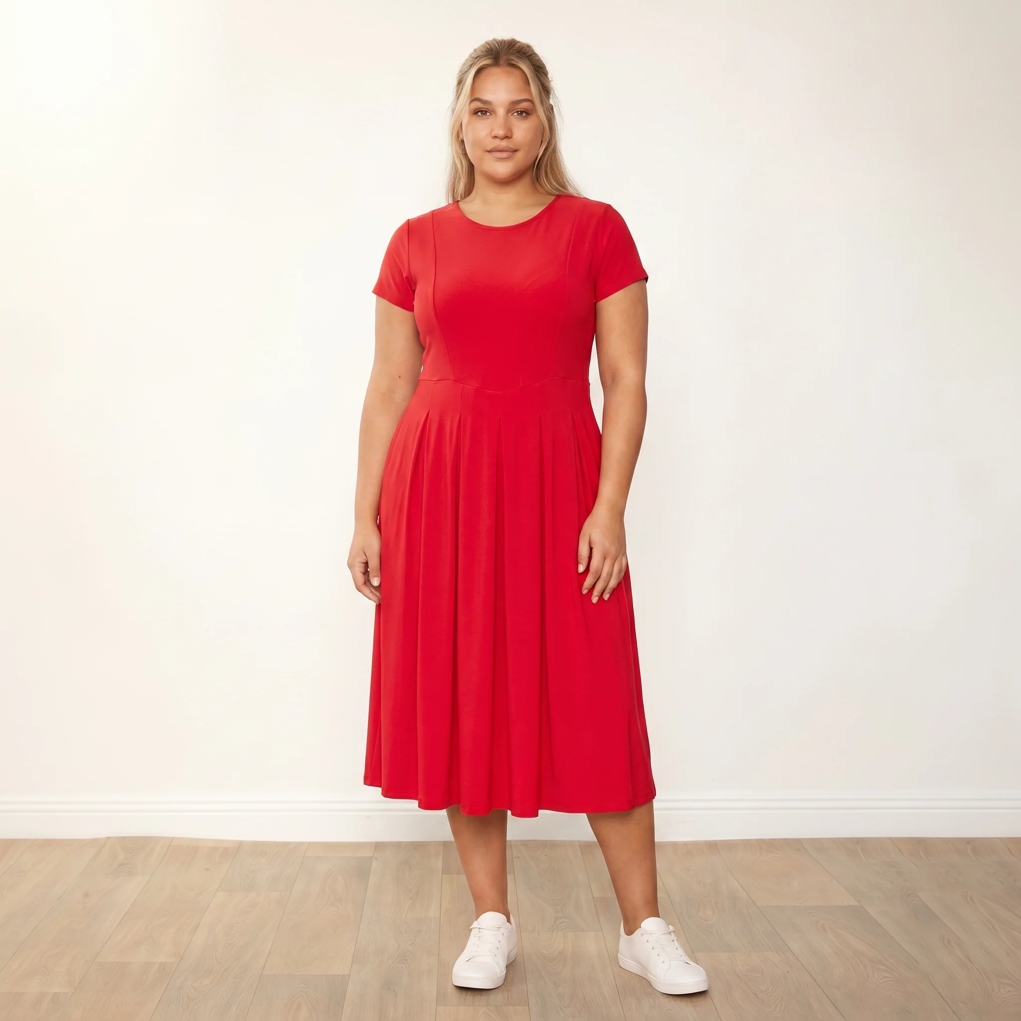 Polly Dress (Red) - Image 4