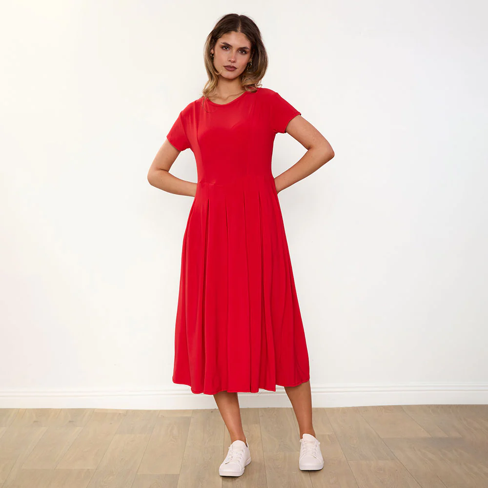 Polly Dress (Red) - Image 5