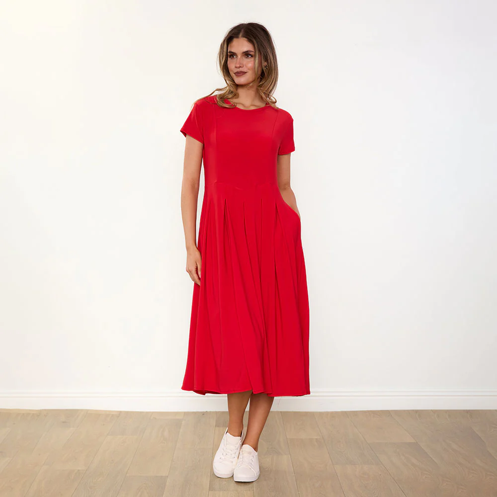 Polly Dress (Red) - Image 7