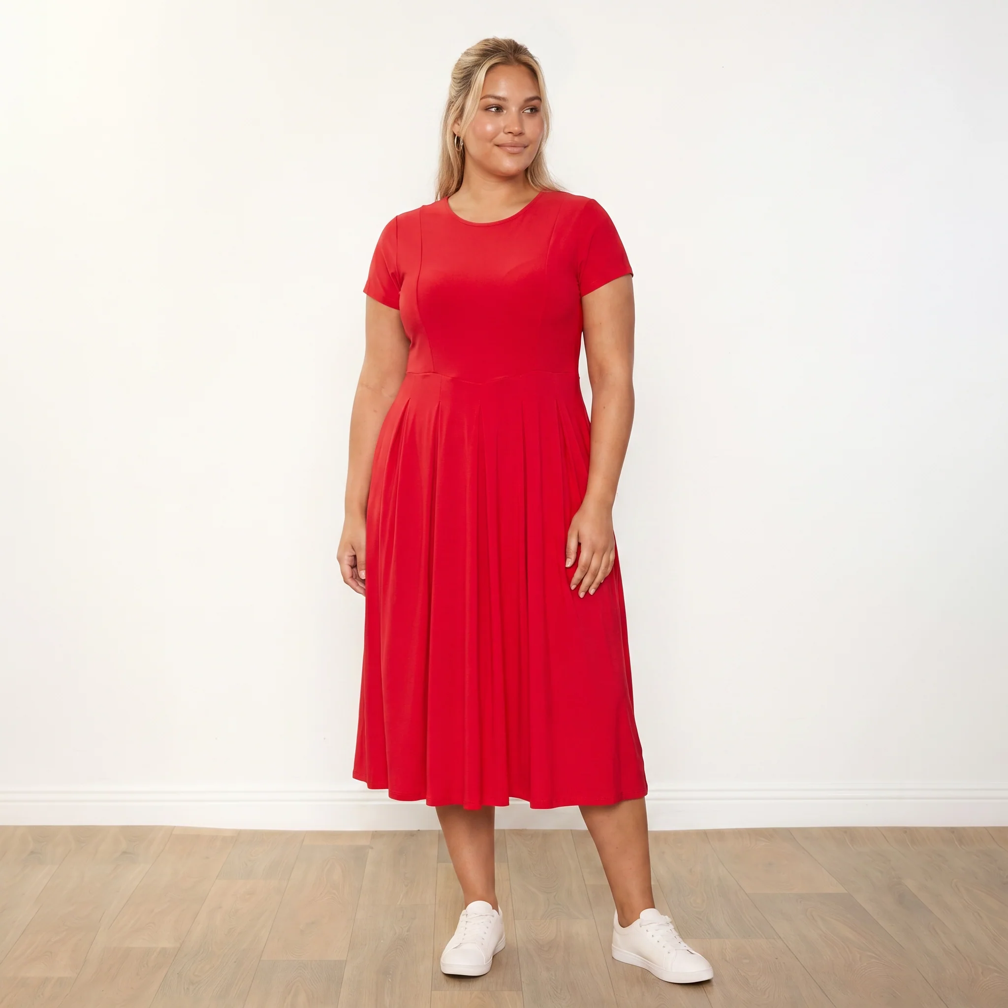 Polly Dress (Red) - Image 8