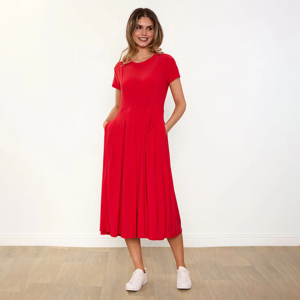 Polly Dress (Red) - Image 9