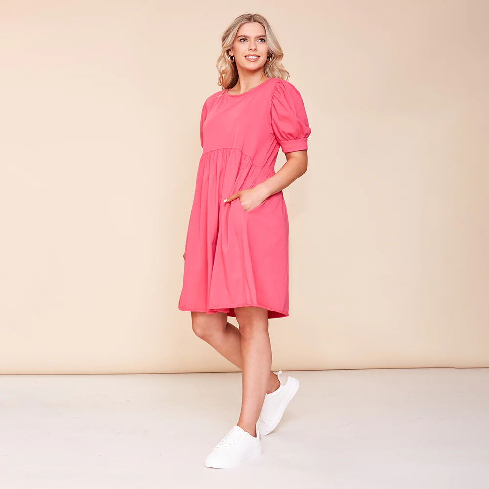 Poppy Dress (Fuschia) - Image 2