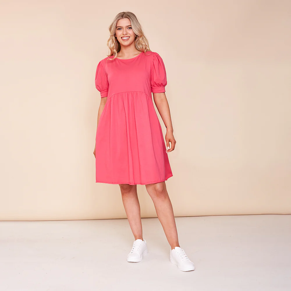 Poppy Dress (Fuschia) - Image 4