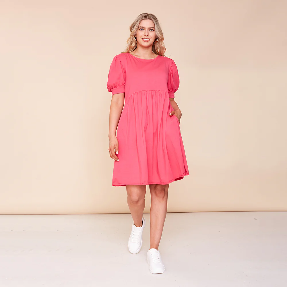 Poppy Dress (Fuschia) - Image 5