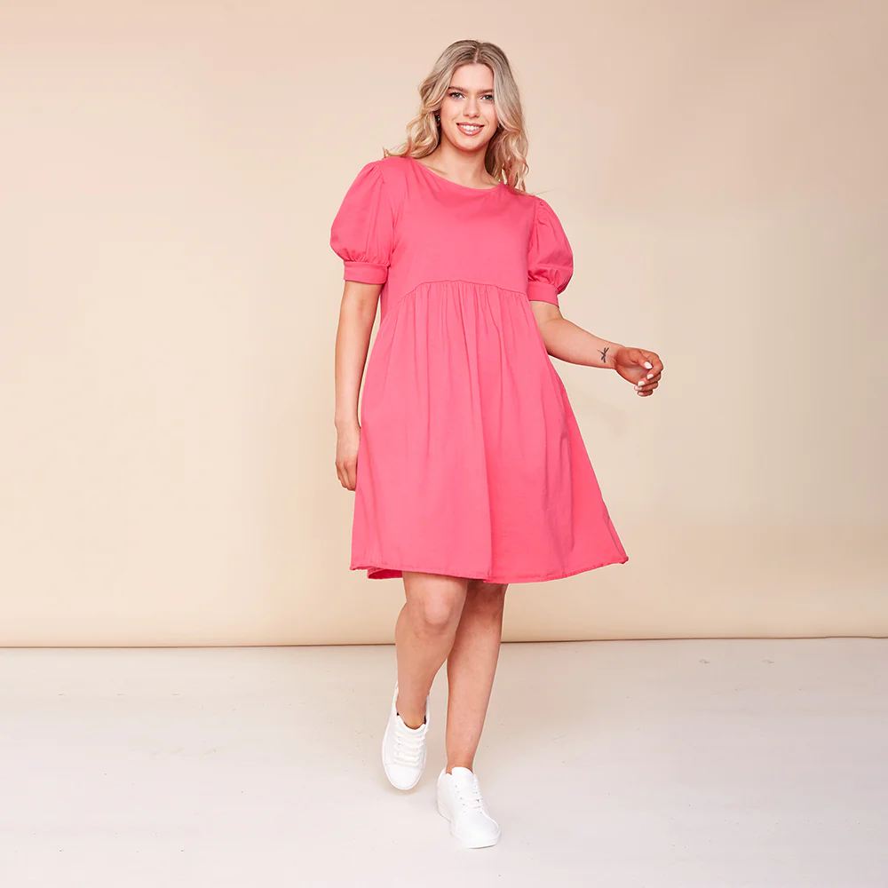 Poppy Dress (Fuschia) - Image 7
