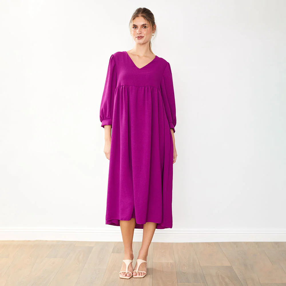 Porcha Dress (Berry) - Image 3