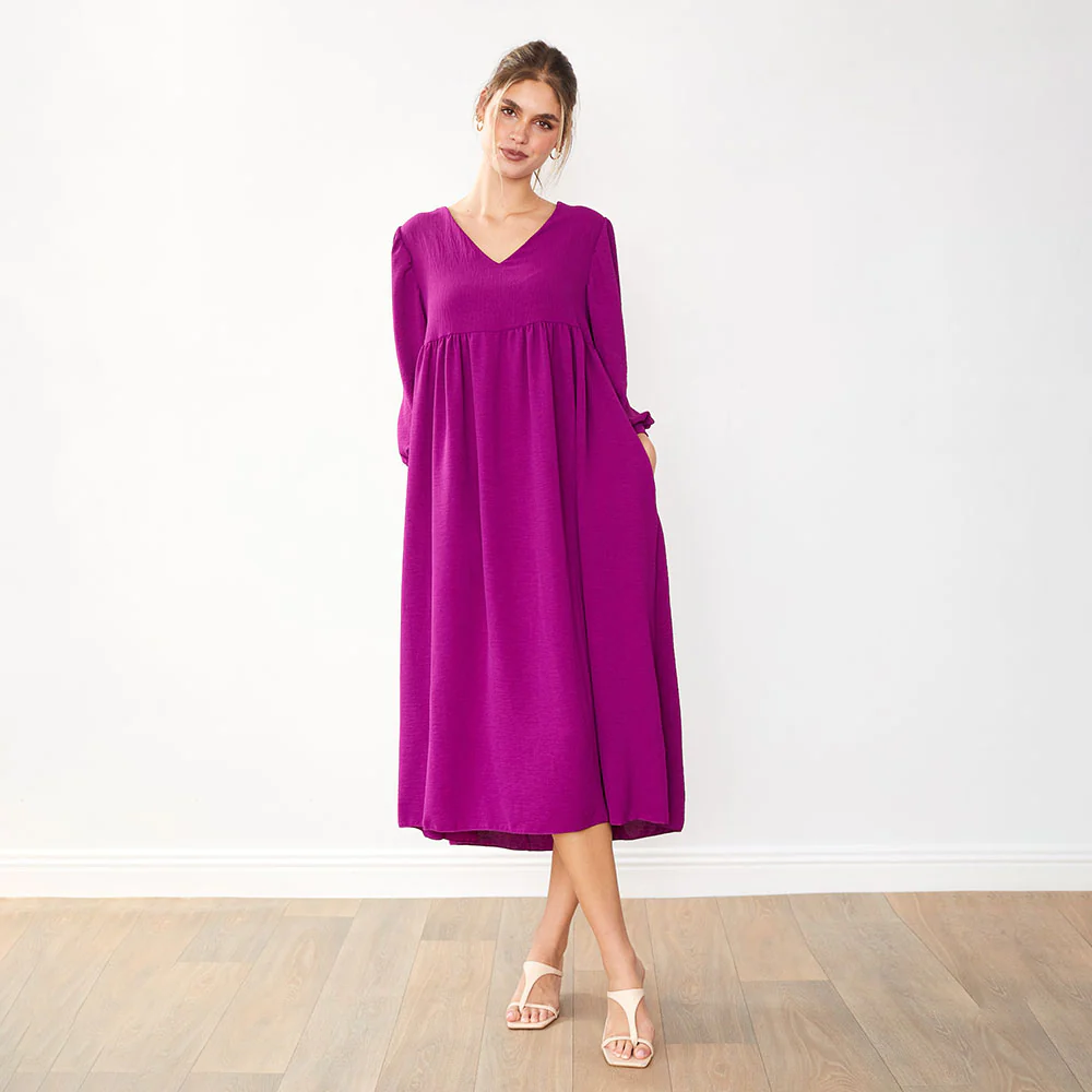 Porcha Dress (Berry) - Image 4