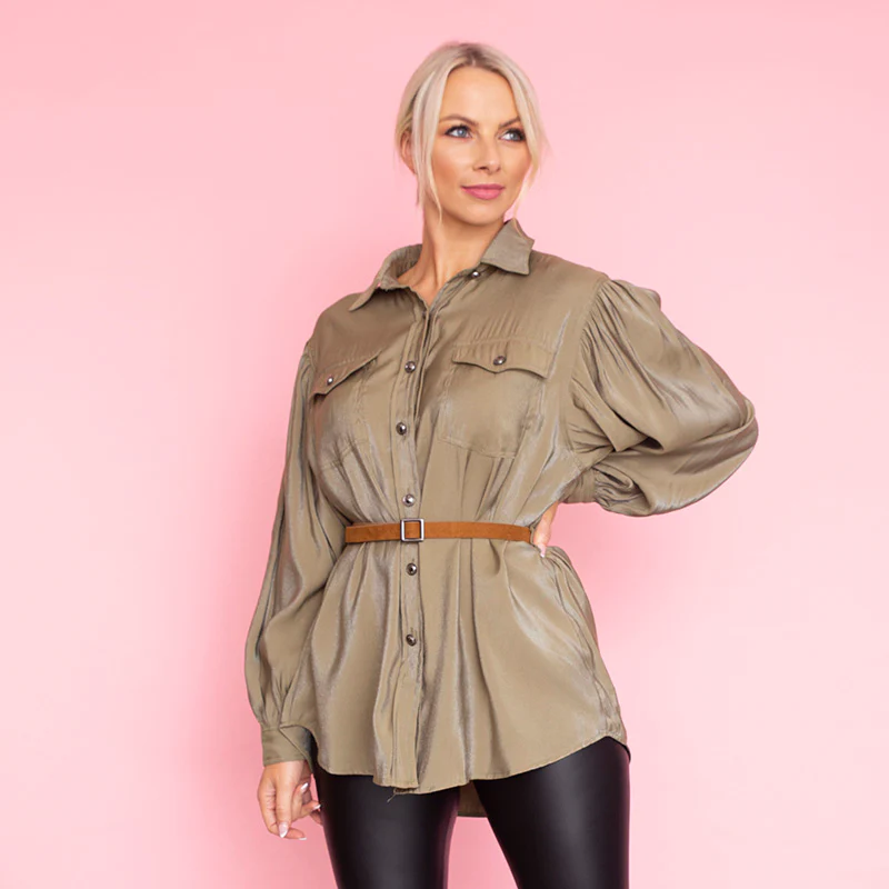 Reese Shirt (Khaki) - Image 3