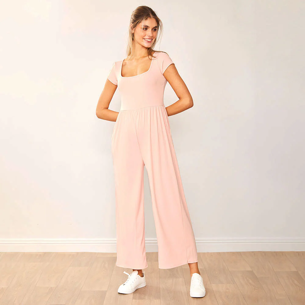 Quinnie Jumpsuit (Peachy Pink) - Image 4