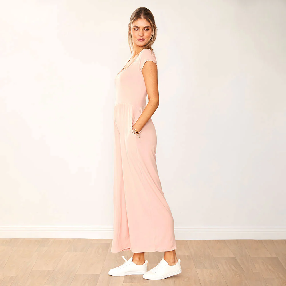 Quinnie Jumpsuit (Peachy Pink) - Image 5