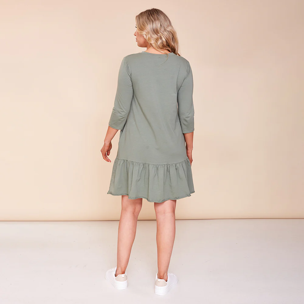 Reece Dress (Khaki) - Image 8