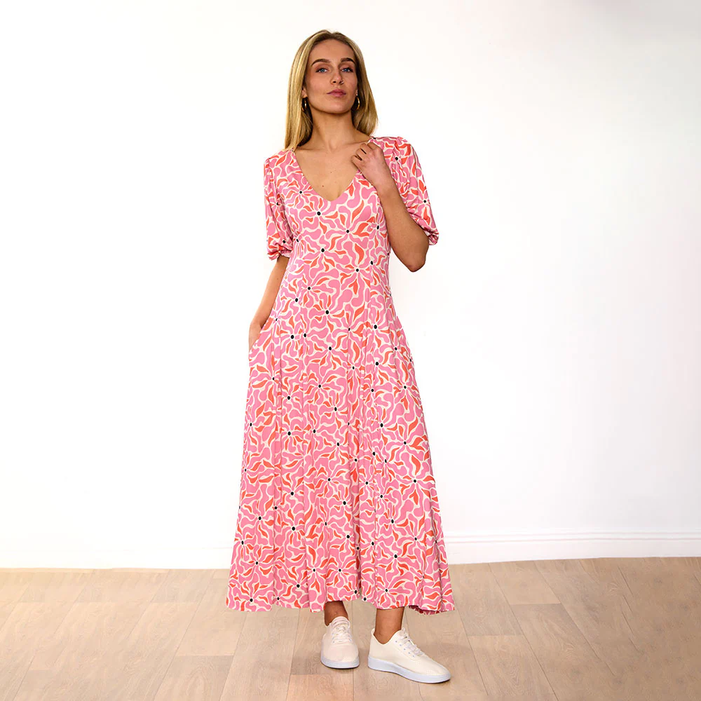 Regina Dress (Pink Coral) - Image 3
