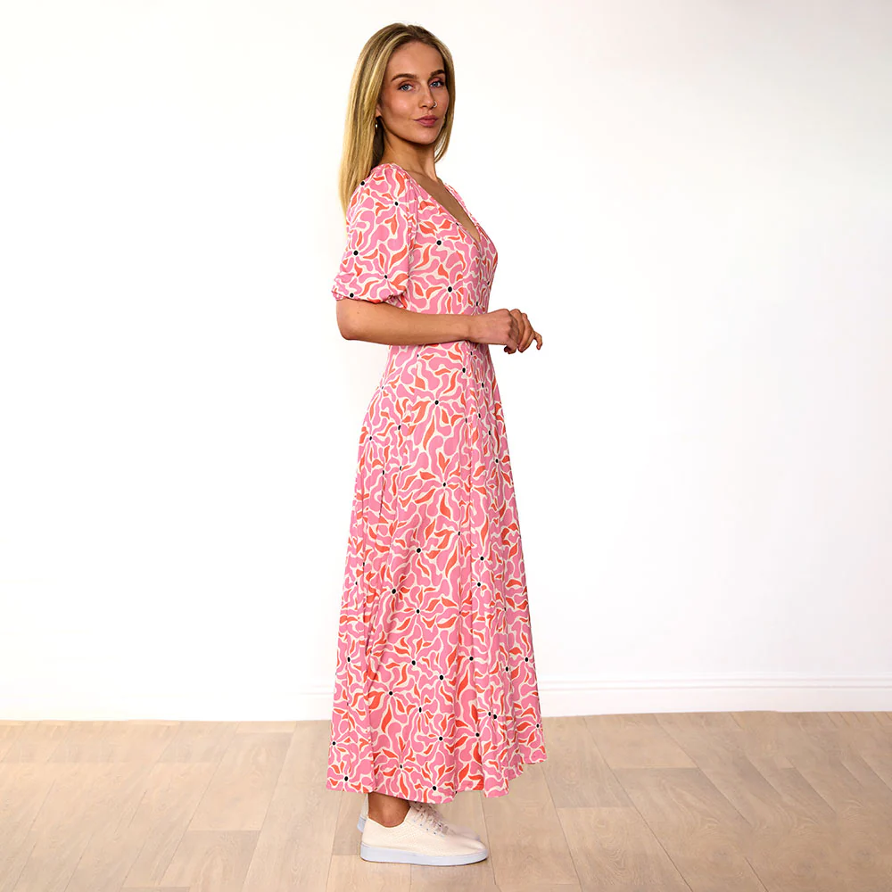 Regina Dress (Pink Coral) - Image 4