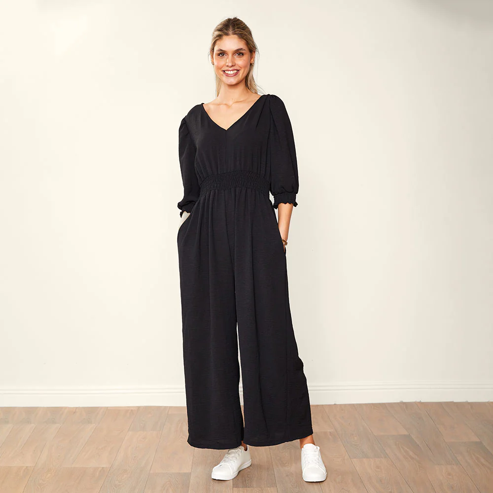 Regina Jumpsuit Black & Lilac (2 for €68) - Image 2