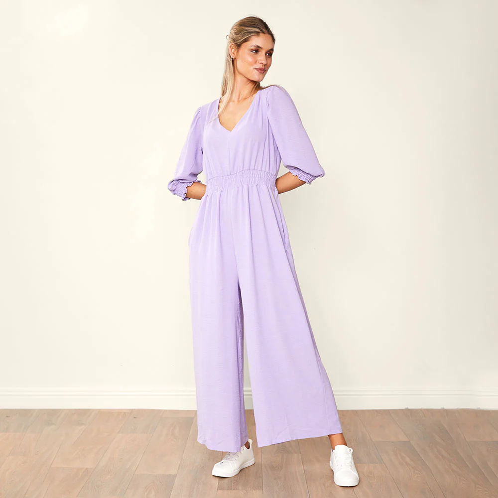 Regina Jumpsuit Black & Lilac (2 for €68) - Image 5