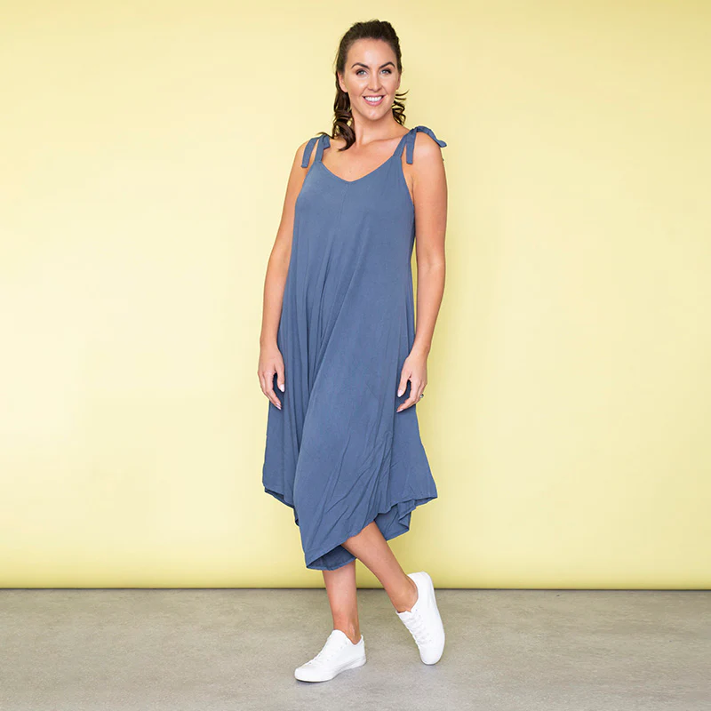 Frankie Relaxed Fit Jumpsuit (Blueberry) - Image 5