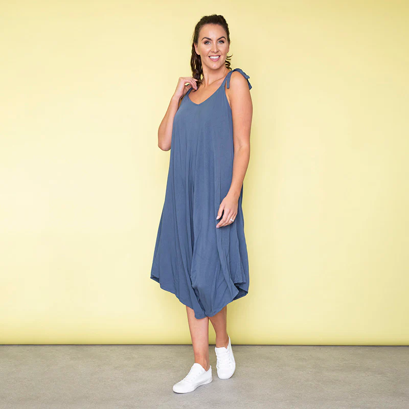 Frankie Relaxed Fit Jumpsuit (Blueberry) - Image 7