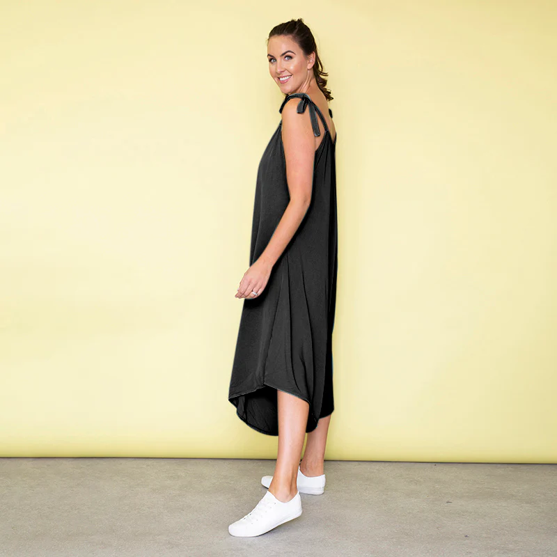 Frankie Relaxed Fit Jumpsuit (Black) - Image 4