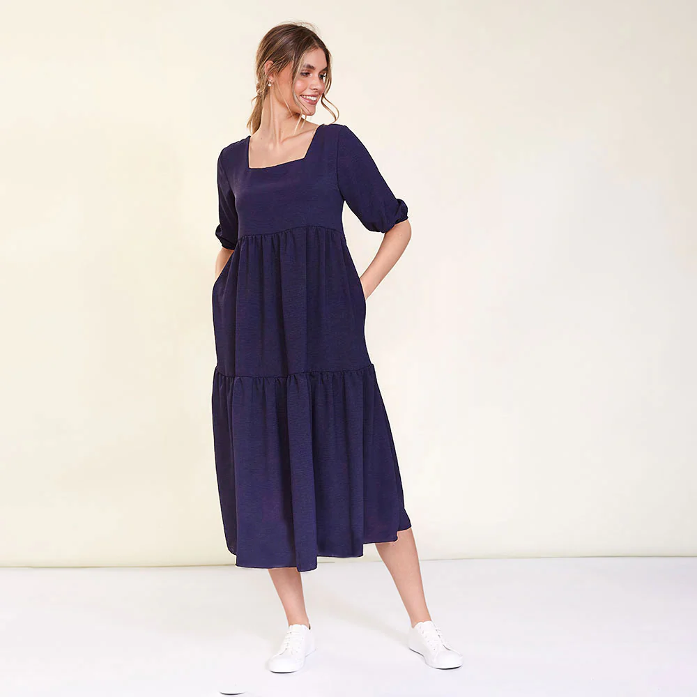 Robyn Dress (Navy) - Image 3