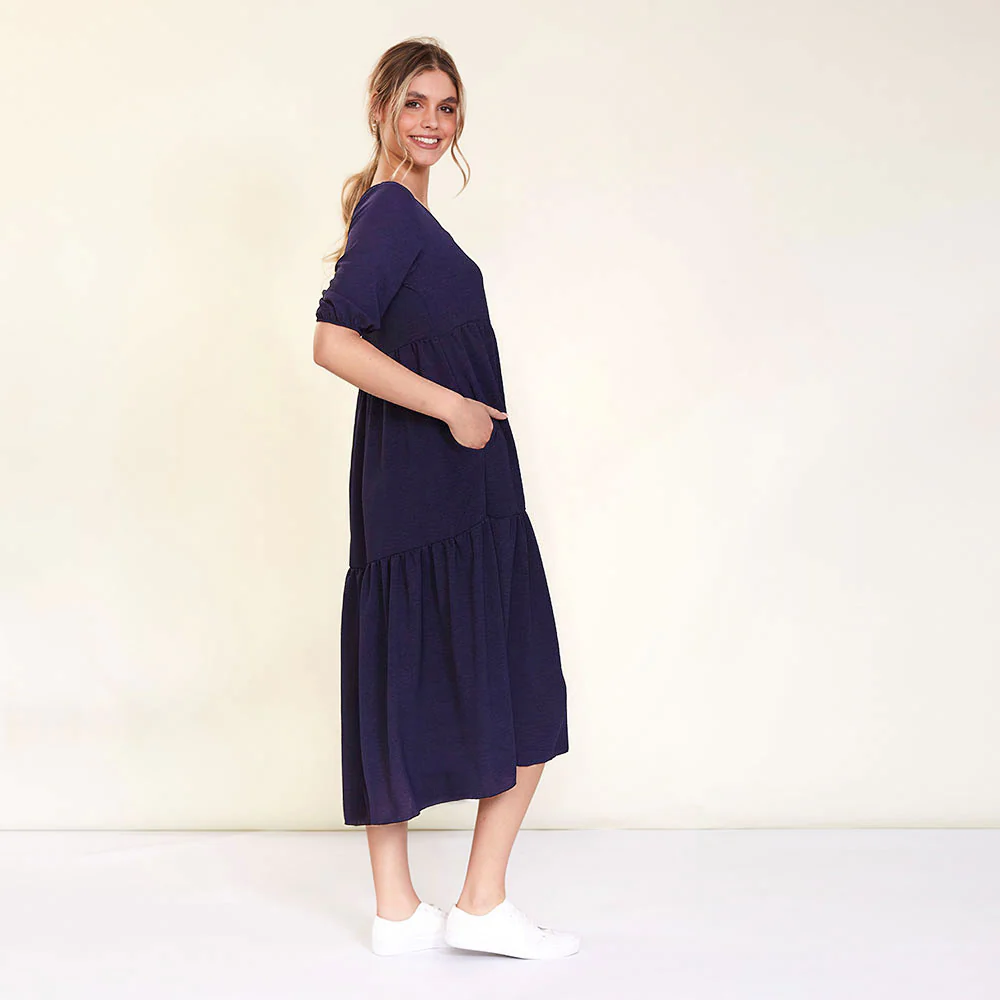 Robyn Dress (Navy) - Image 5
