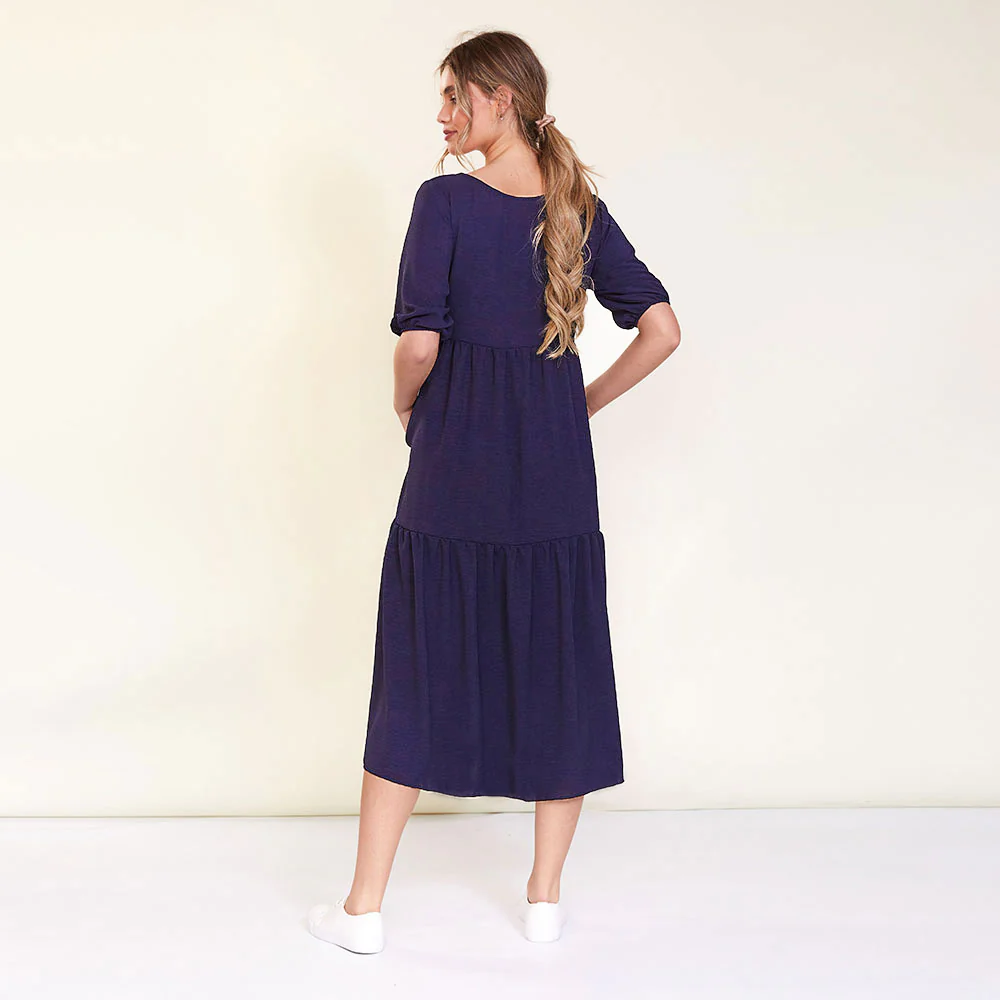 Robyn Dress (Navy) - Image 6