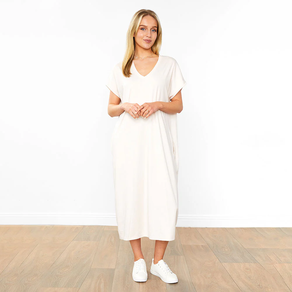 Rory Dress (Cream) - Image 4