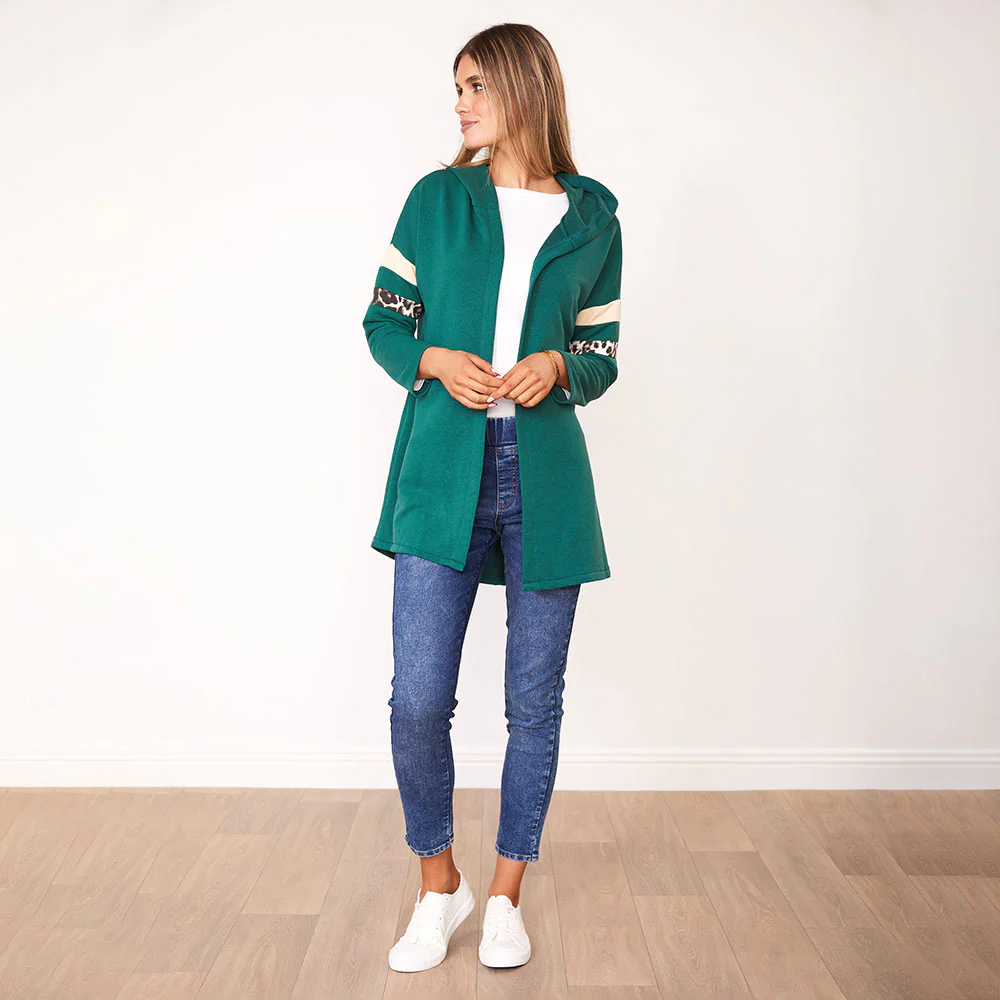 Rosie Hoody (Green/Cream) - Image 6