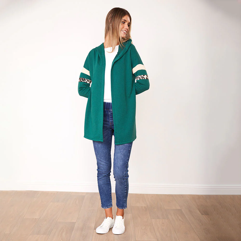 Rosie Hoody (Green/Cream) - Image 8