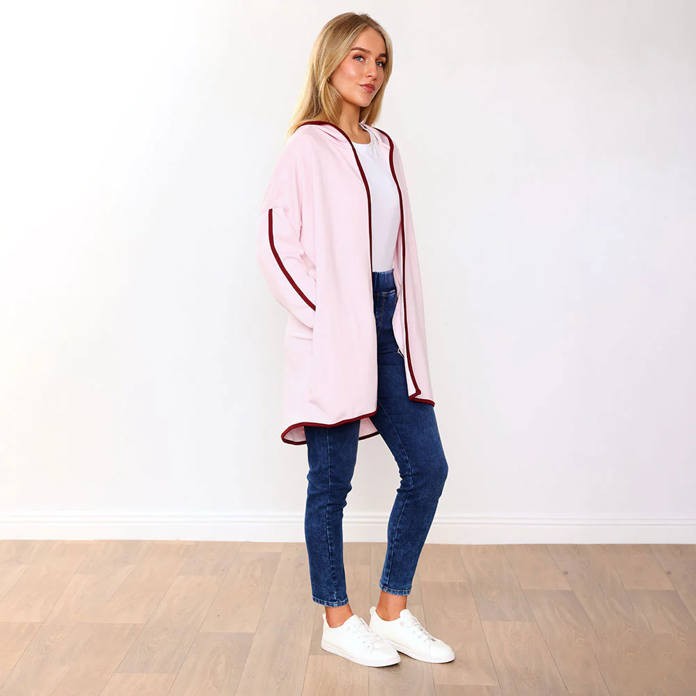 Rosie Hoody (Pink/Wine Trim) - Image 10