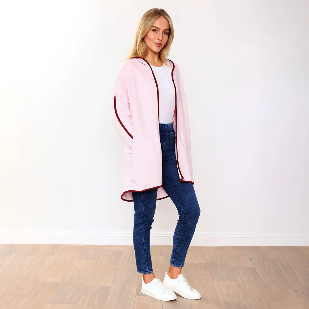 Rosie Hoody (Pink/Wine Trim) - Image 12