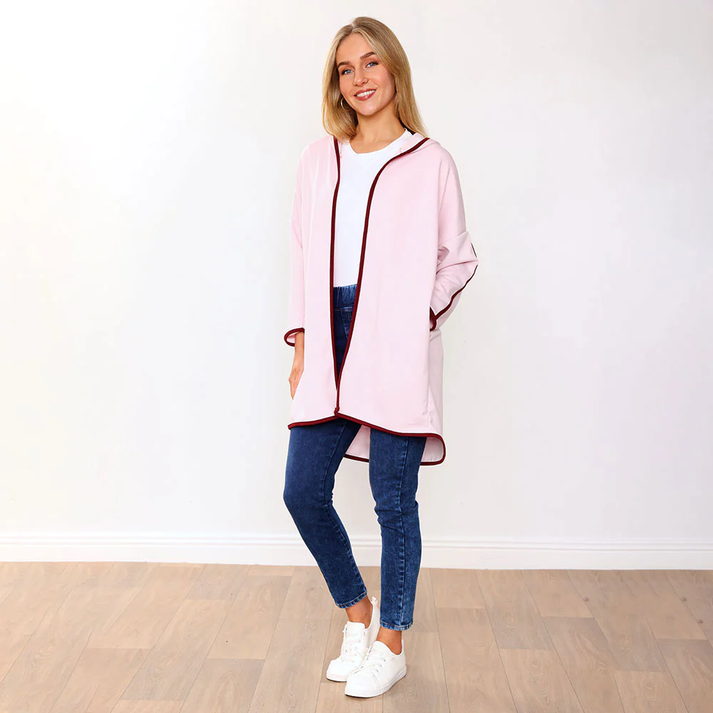 Rosie Hoody (Pink/Wine Trim) - Image 14