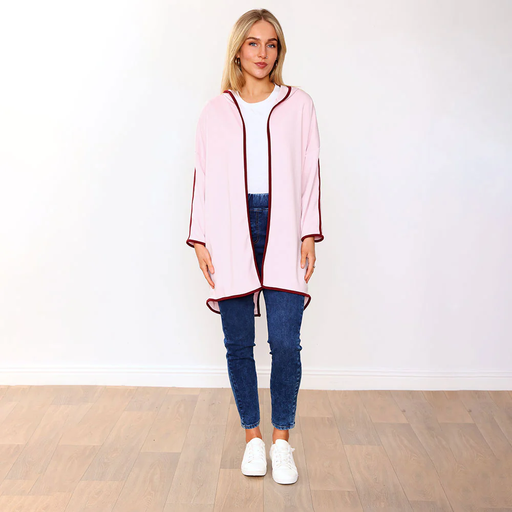Rosie Hoody (Pink/Wine Trim) - Image 8