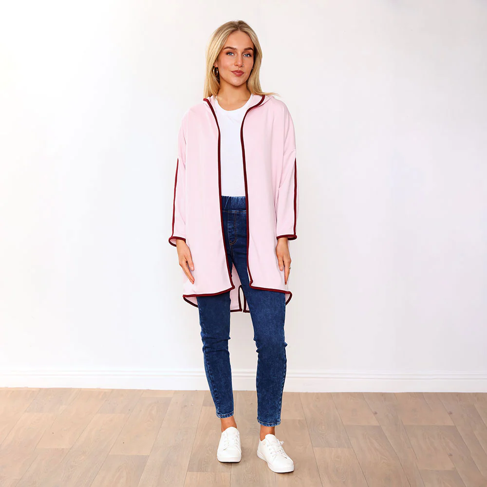 Rosie Hoody (Pink/Wine Trim) - Image 9