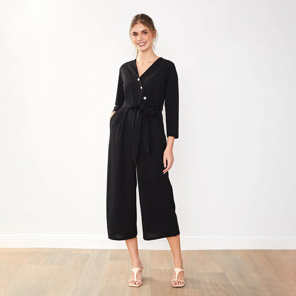 Ruby Jumpsuit (Black) - Image 5