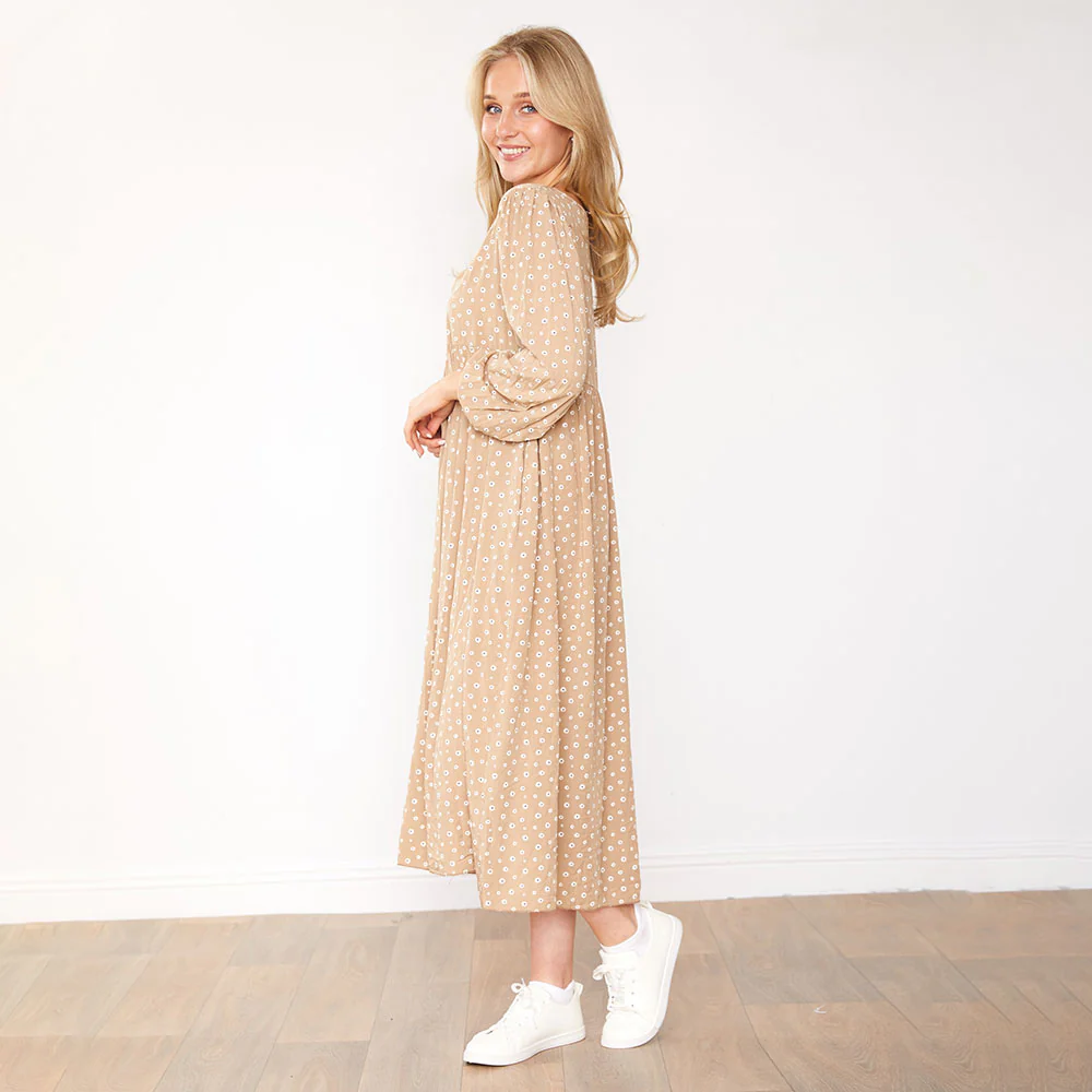 Sana Dress (Tan) - Image 3