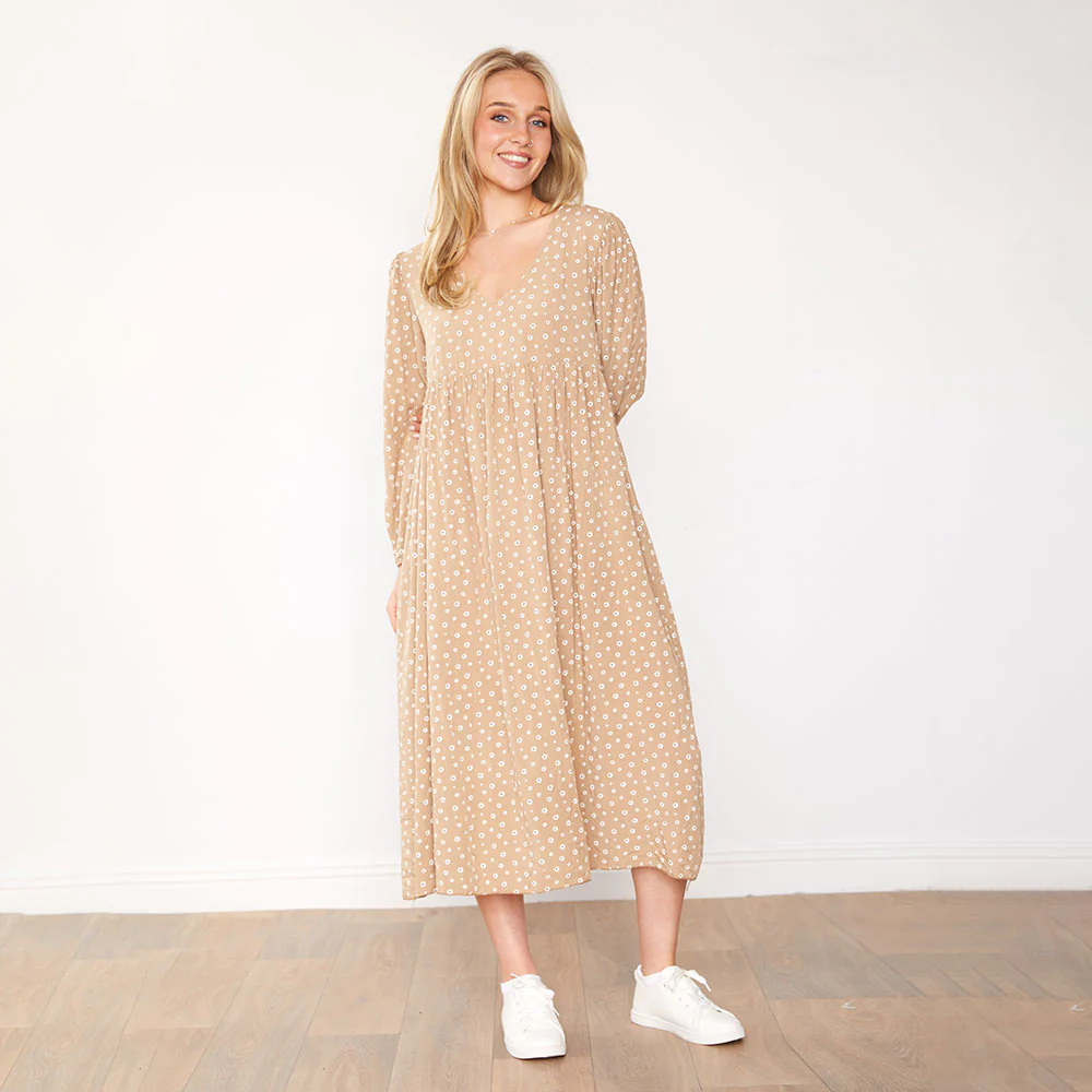 Sana Dress (Tan) - Image 6