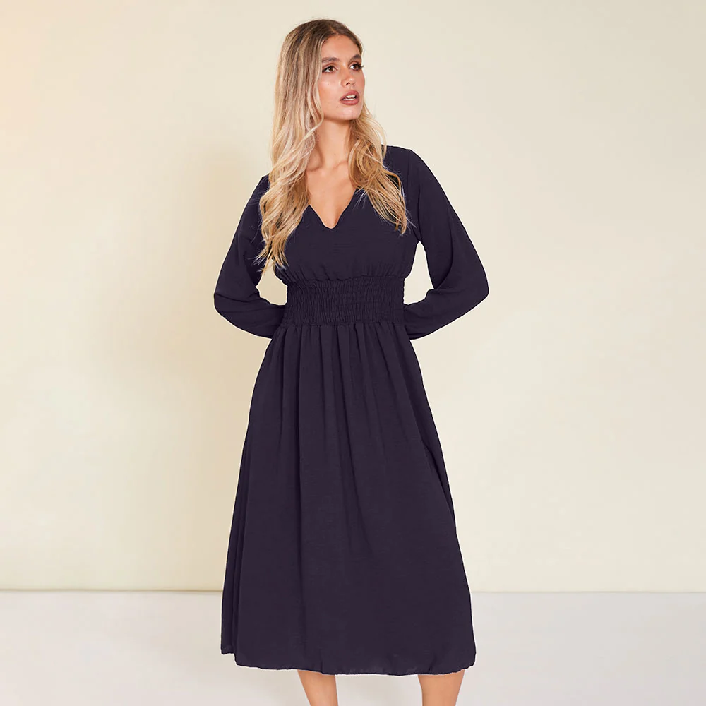 Sasha Dress (Navy) - Image 5