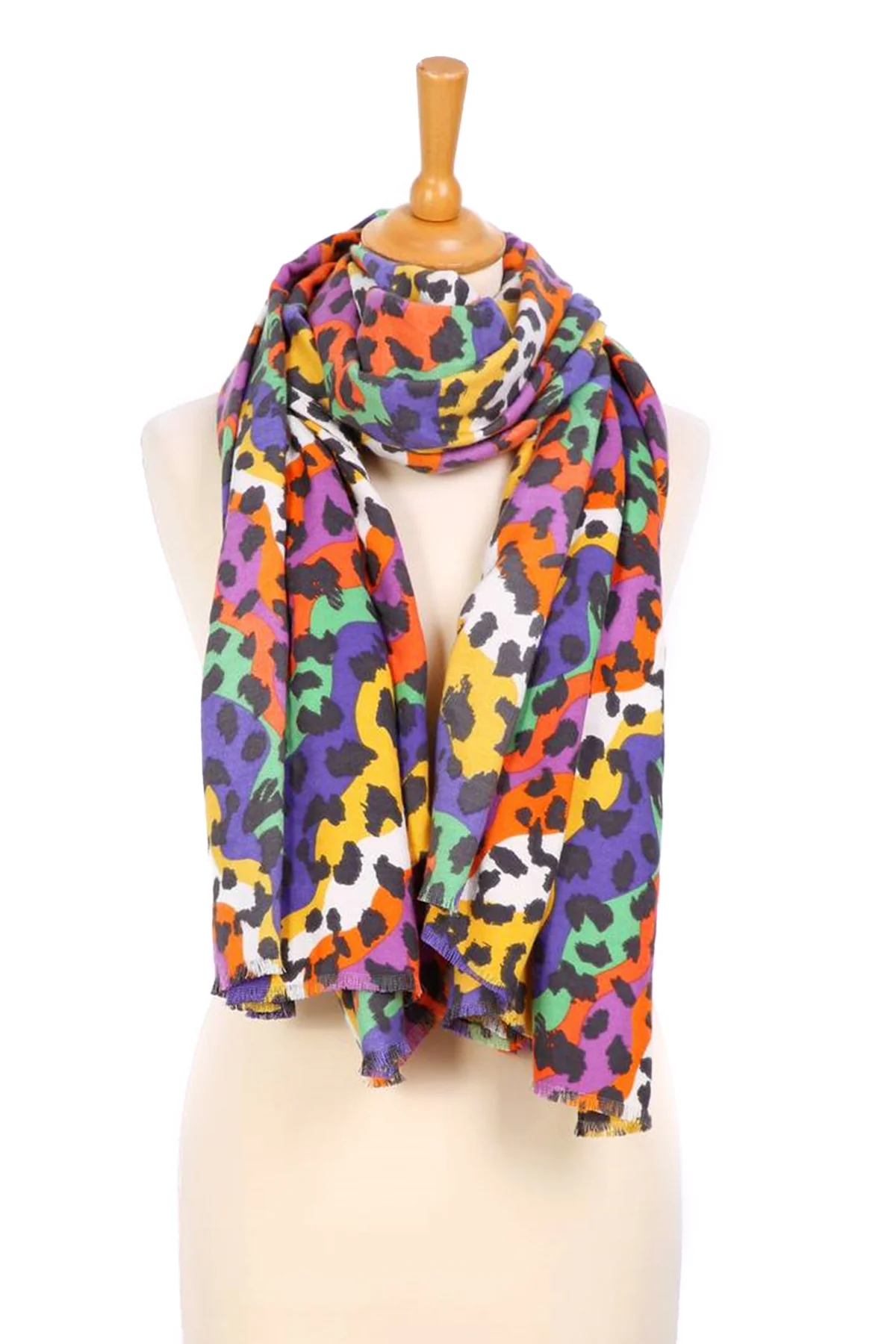 Luna Leopard Scarf (Multi) - Image 5