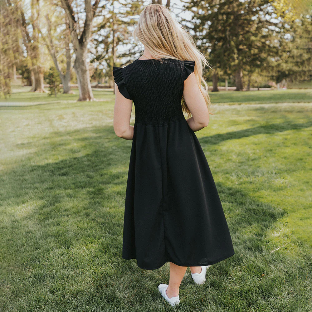 Sienna Dress (Black) - Image 5