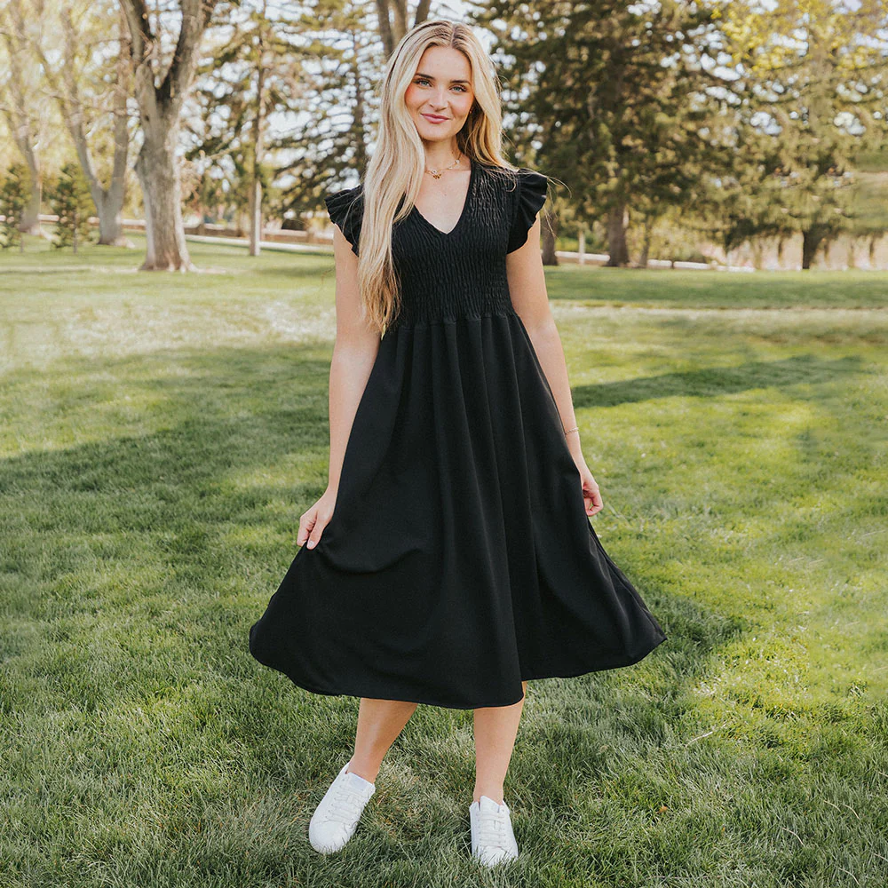 Sienna Dress (Black) - Image 6
