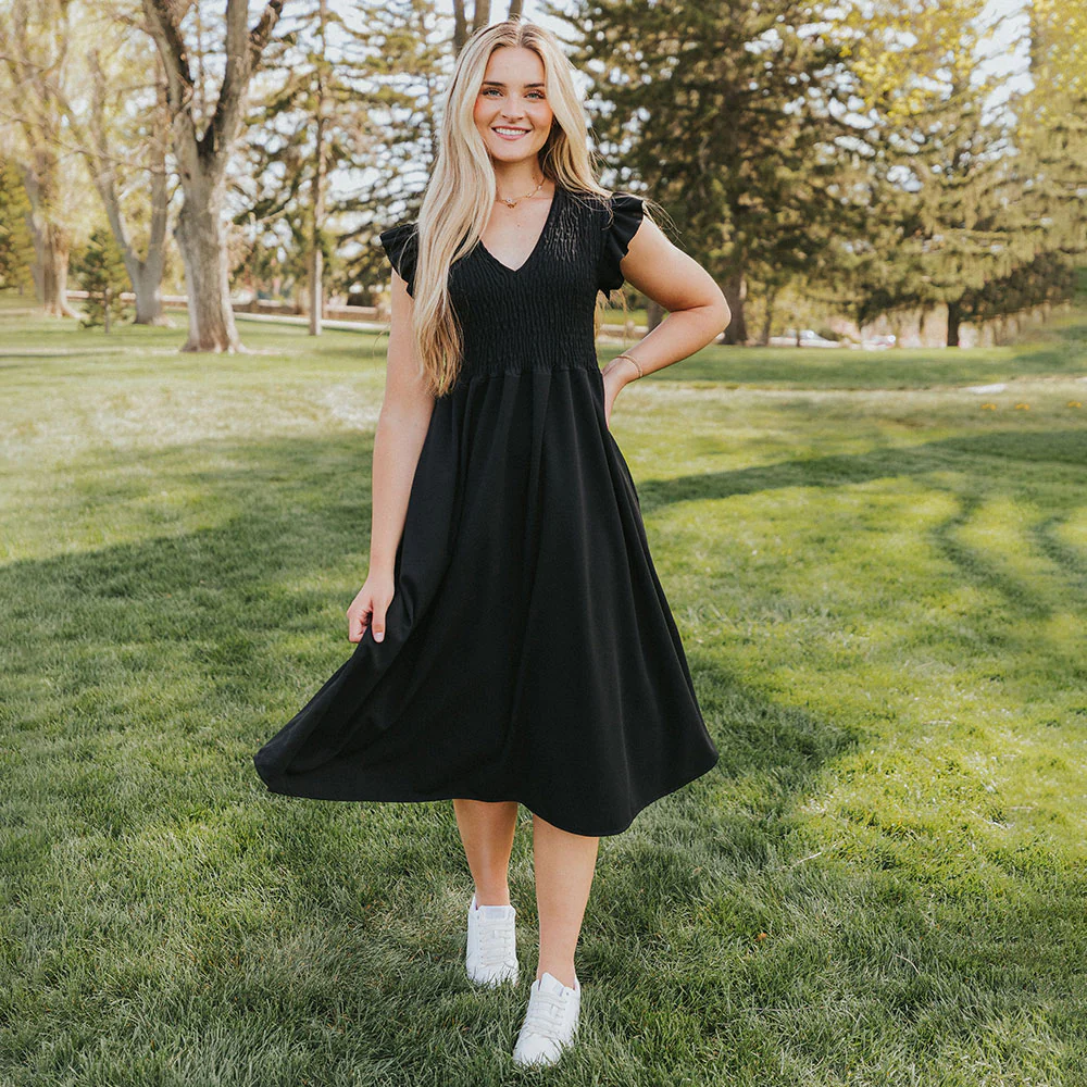 Sienna Dress Black & Pink (2 for €76) - Image 2