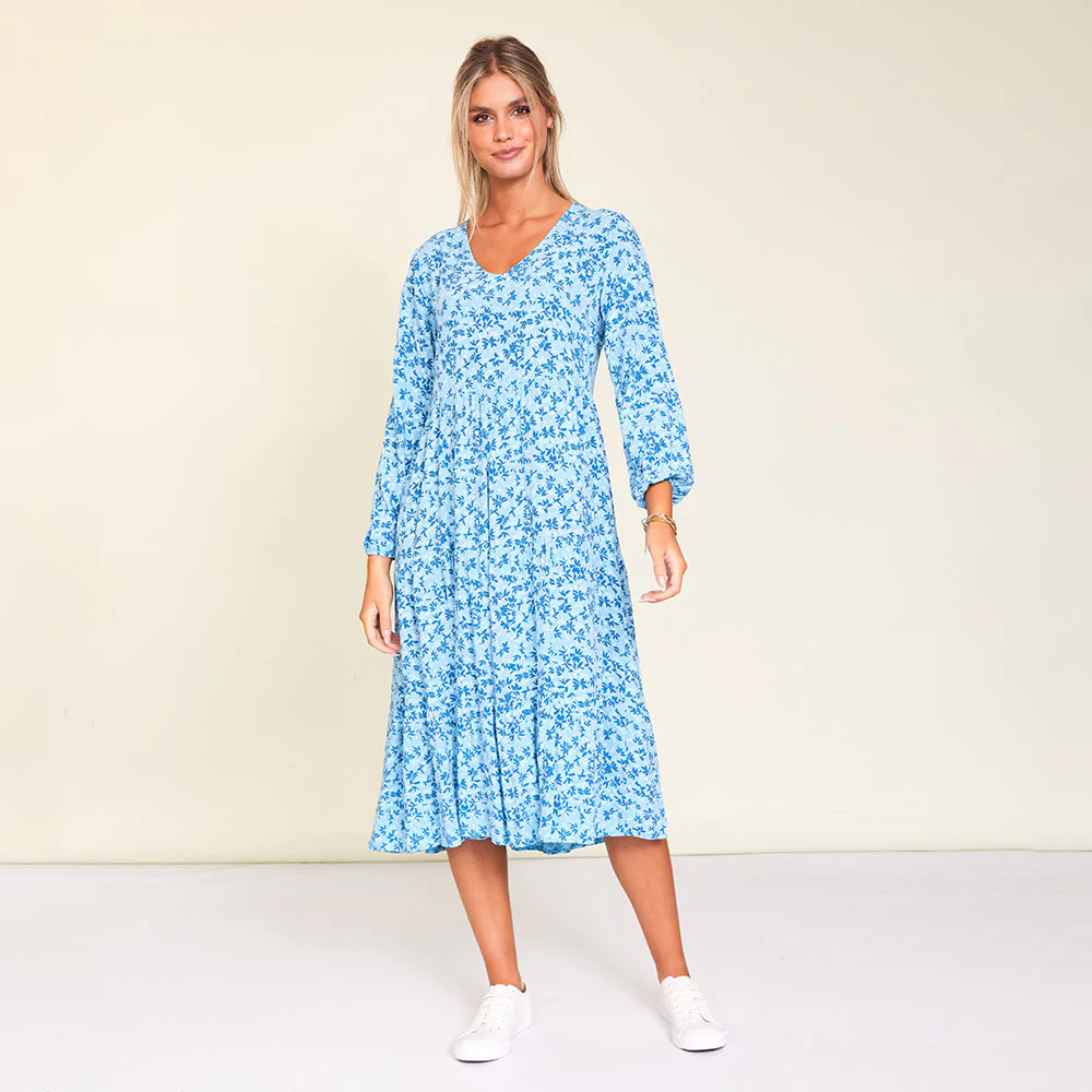 Sofia Dress (Blue Floral) - Image 2