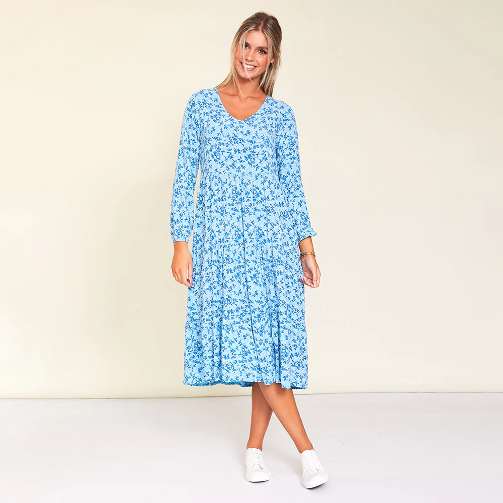 Sofia Dress (Blue Floral) - Image 6